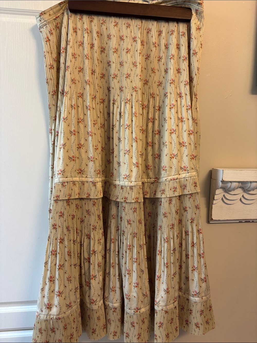 polo Ralph Lauren floral ruffle skirt sz12 waist 17”